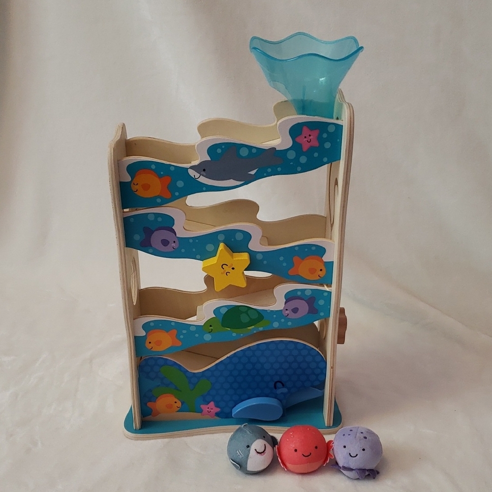 Ocean Adventure Wooden Ball Run Toy